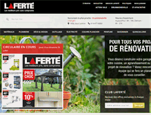 Tablet Screenshot of laferte.com